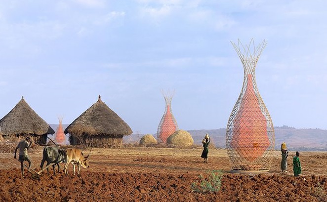 Warka Water Tower produces 25 gallons per day: BlissfulVisions.com